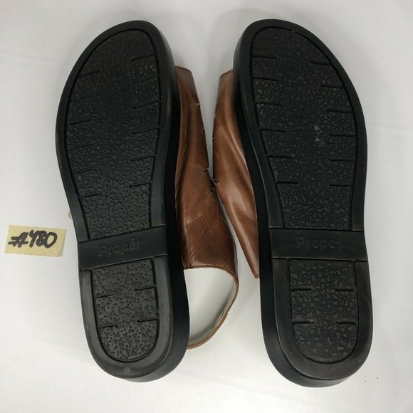 PROPET 'Breeze Walker' Brown Slingback Comfort Sandals Women's Size 11 - Picture 4 of 6